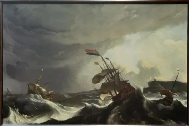 Ships in Distress During Heavy Storm