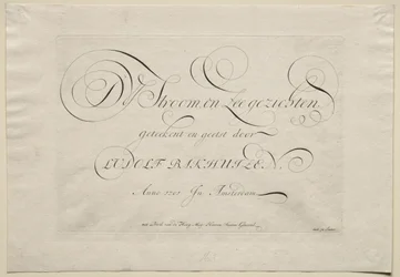 The River IJ and Seascapes, 1701