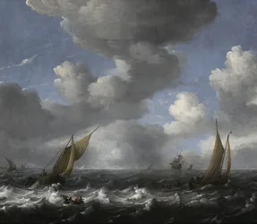 Seascape with Fishing Boats