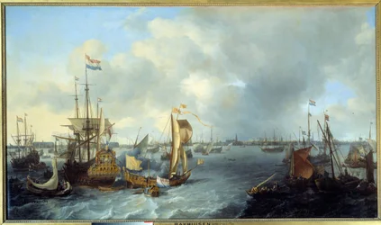 View of Amsterdam Harbour from the Ij (1666)