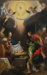 The Adoration of the Shepherds with Saint Catherine of Alexandria