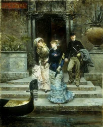 Departure from the Hotel Royal, Venice