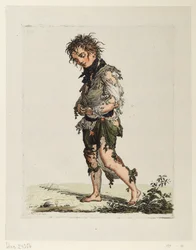 Walking Beggar Boy
