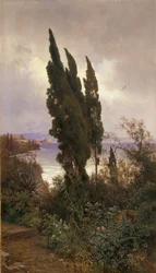 Garden in Front of the Royal Palace in Corfu