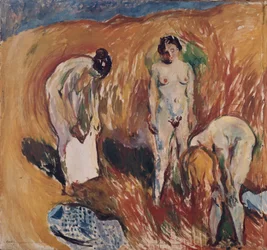 Girls in Haystack