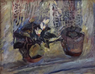 Still Life with Flowerpots in the Window