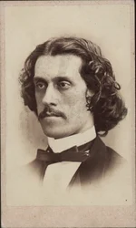 Portrait of the composer Josef Strauss, ca 1860