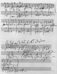 Handwritten musical score