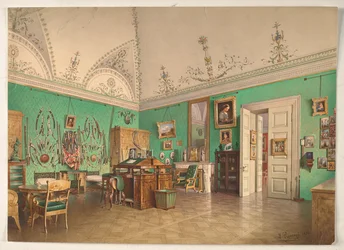 Interior of the Study of Grand Duke Mikhail Nikolaevich in Saint Petersburg