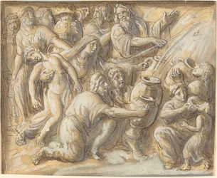 Moses Drawing Water From the Rock