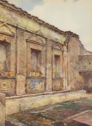 Pompeii: Casa del Torello, Architectonic View of the Nymphaeum