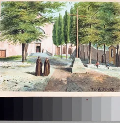 View of Capuchin Church, Genoa