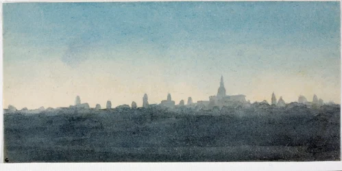 View of the City of Florence Profile of Houses and Monuments