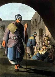 A Maronite Monk and Pilgrims