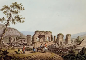 Remains of temple of Diana at Ephesus