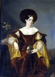 Maria de la Felicidad Malibran (1808-1836), Painting by Luigi Pedrazzi