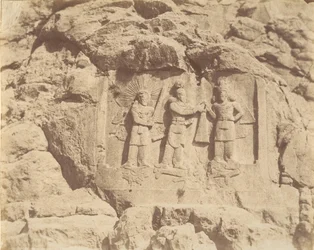 7 [Taq-e Bostan, Crowning Ceremony of Shapur II, Kermanshah], 1840s-60s.