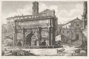 Arch of Septimius Severus in Rome Veduta dell