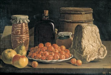 Still Life with Fruit and Cheese