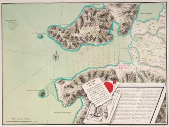 Map of the bay and city of S. Phelipe de Portobelo