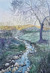 Winding Stream Sunrise
