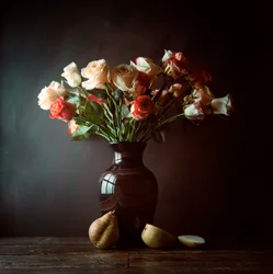 Moody Roses and Pears