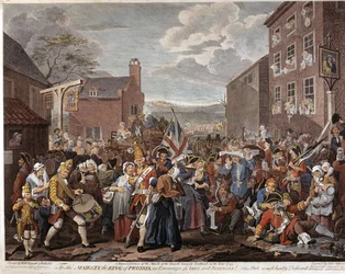 The March of the Guards towards Scotland in the Year 1745