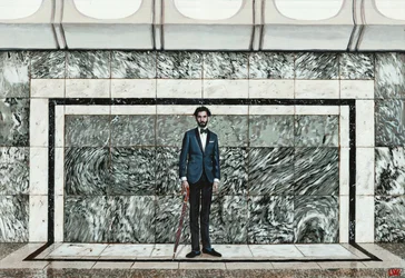 Self-Portrait on a Platform