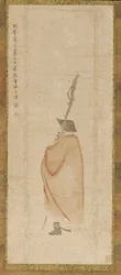 Standing Man in a Red Coat