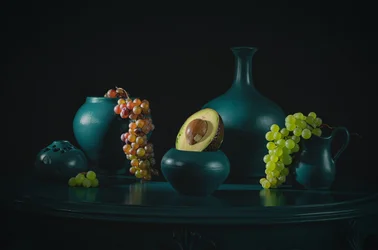 Dark Teal Still Life