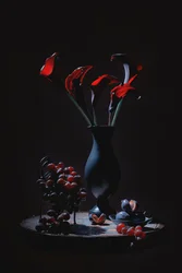 Elegant Red Calla Lilies