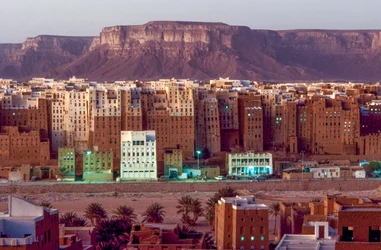Relative skyscrapers in the desert of Shibam Hadramawt aka Shibam, South Yemen