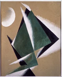 Construction with White Half Moon