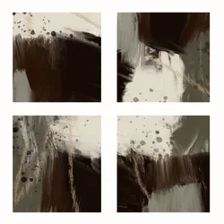 Dark Earth Tones Abstract