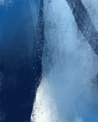 Frozen Blue Abstraction