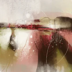 Red Abstract Landscape