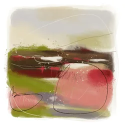 Vibrant Abstract Landscape