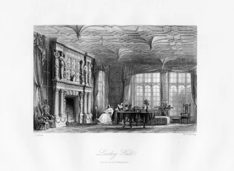 The drawing-room, Loseley Hall, Guildford, 19th century