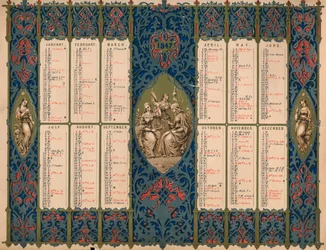 Calendar with saints