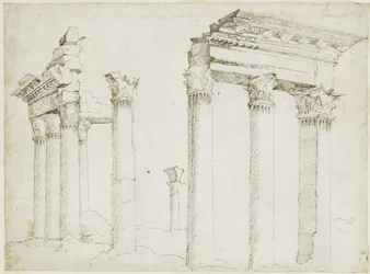 Remains of the Temple of Minerva in the Forum of Nerva