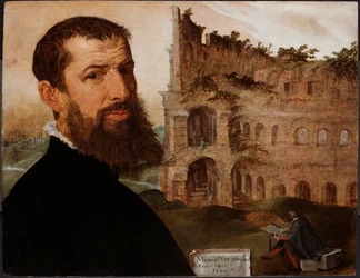 Self-Portrait with the Colosseum, Rome