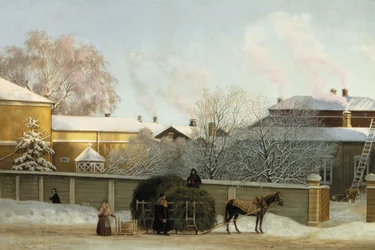 Annankatu on a Cold Winter Morning