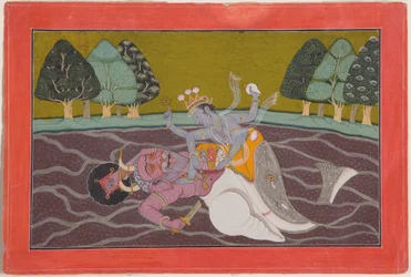 Matsya, the fish incarnation of Vishnu, c.1745