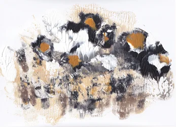 Golden Leopard Abstract