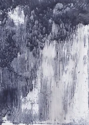 Indigo Flowing Abstract