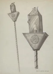 Penitente Processional Lantern, c. 1937