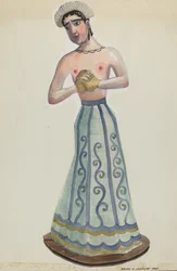 Santa One of Eight Virgins Front View, c. 1937