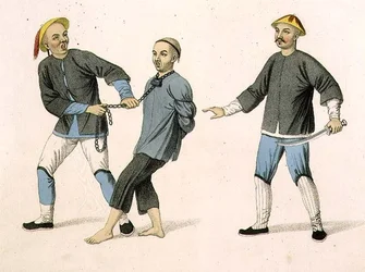 A Culprit Conveyed to Prison, plate 2 from 