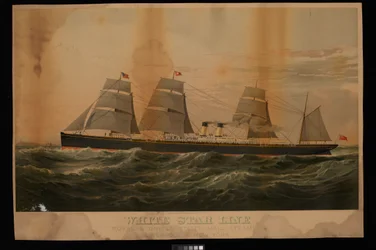 White Star Line Royal & United States Mail Steamers Liverpool & New York Britannic