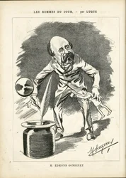 Illustration of Manuel Luque (1854-1919) in La Caricature (1880)